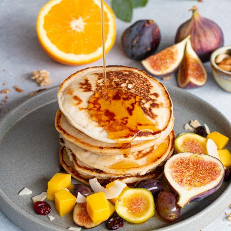 Porridge, pancake, salades de fruits