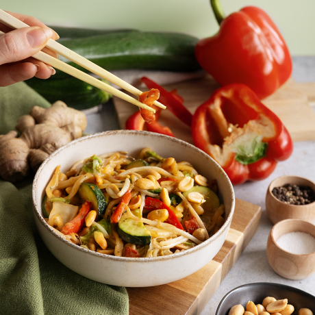 Satay Udon Nudeln