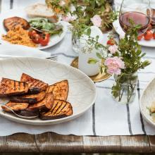 Aubergines à la harissa