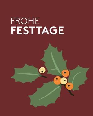 Frohe Festtage (Mistelzweig)