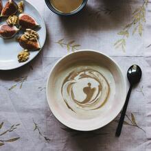 Crème chai aux figues fraîches