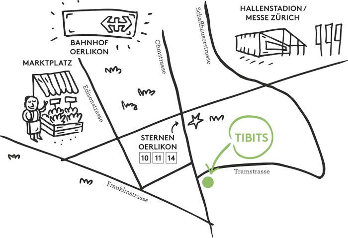 Lageplan Oerlikon