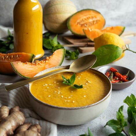 Pikante Melonensuppe