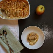 Apfel-Rhabarber Gratin