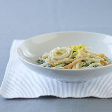 Linguine mit Zucchetti Streifen