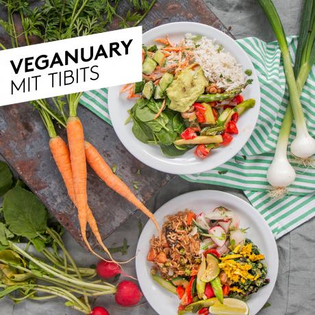 Go Green with tibits for veganuary