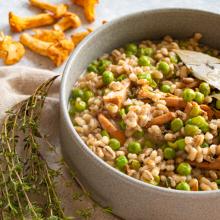 Risotto d'orge aux chanterelle