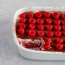 tiramisu à la framboise