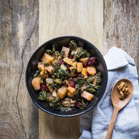 Federkohl-Bodenkohlrabi Salat