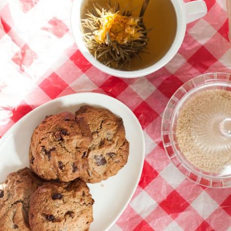 Vollkorn Cookies mit Schokolade