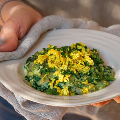 Grünes Shakshuka