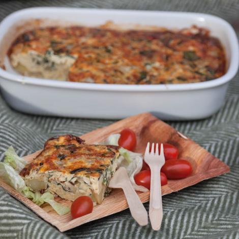 Frittata mit Frühlingsgemüse