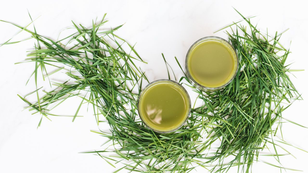 Grüner Saft im Frühling